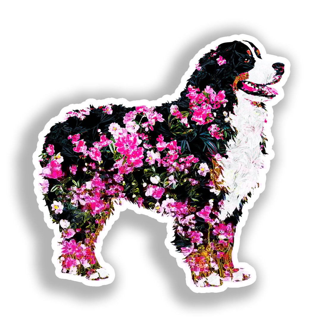Bernese Mountain Dog Vinyl Decal Sticker for Car, Laptop, Tumbler and more # A018619-4" x 4"