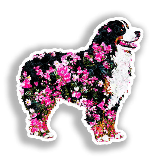 Bernese Mountain Dog Vinyl Decal Sticker for Car, Laptop, Tumbler and more # A018619-4" x 4"