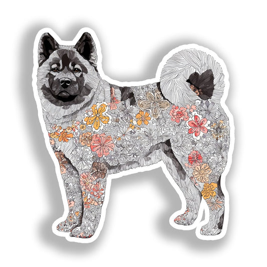 Akita Dog Vinyl Decal Sticker for Car, Laptop, Tumbler and more # A018823-4" x 4"