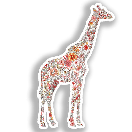 Giraffe Vinyl Decal Sticker for Car, Laptop, Tumbler and more # A018563-4" x 4"
