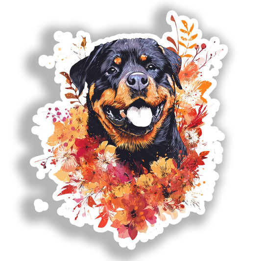 Rottweiler Dog Vinyl Decal Sticker for Car, Laptop, Tumbler and more # A018280-4" x 4"