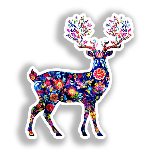 Deer Vinyl Decal Sticker for Car, Laptop, Tumbler and more # A018589-4" x 4"