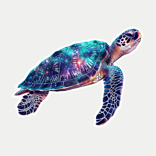 Sticker of a turtle majestic Expressive surreal Vinyl Decal Sticker for Car, Laptop, Tumbler and more # F022068