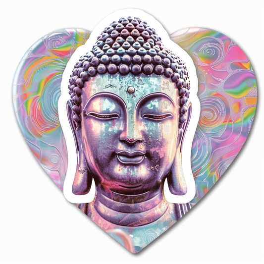 Sticker of a Buddha majestic Expressive surreal Vinyl Decal Sticker for Car, Laptop, Tumbler and more # F017213
