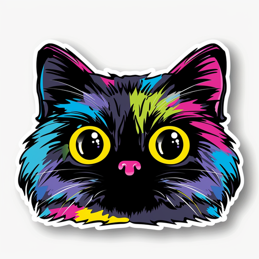 Cat Vinyl Decal Sticker for Car, Laptop, Tumbler and more # F016256-4" x 4"