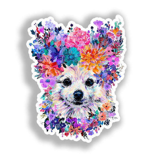 Medium Breed Dog Vinyl Decal Sticker for Car, Laptop, Tumbler and more # A019343-4" x 4"