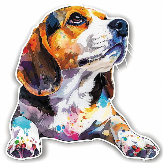 Beagle dog Vinyl Decal Sticker for Car, Laptop, Tumbler and more # F012098
