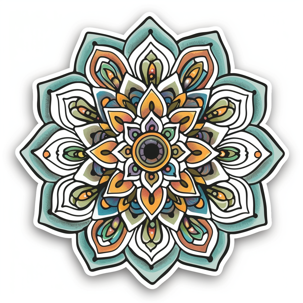 Mandala Vinyl Decal Sticker for Car, Laptop, Tumbler and more # F08142