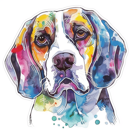 Beagle dog Vinyl Decal Sticker for Car, Laptop, Tumbler and more # F011993