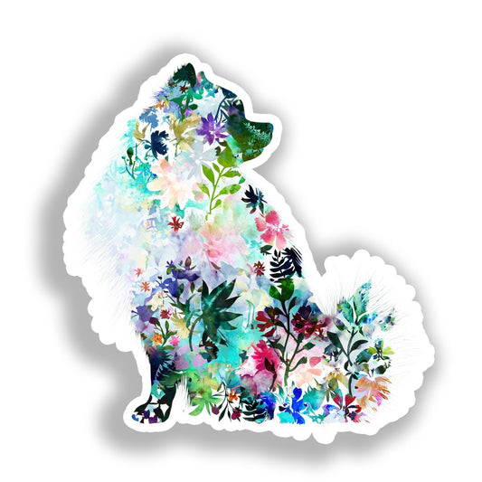 Pomeranian Dog Vinyl Decal Sticker for Car, Laptop, Tumbler and more # A017301-4" x 4"