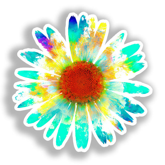 Daisy Flower Vinyl Decal Sticker for Car, Laptop, Tumbler and more # A019679-4" x 4"