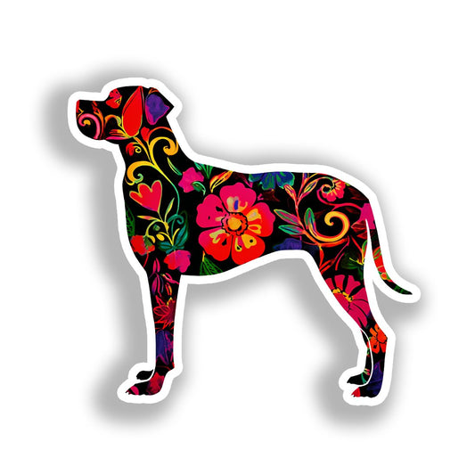 Medium Breed Dog Vinyl Decal Sticker for Car, Laptop, Tumbler and more # A019356-4" x 4"