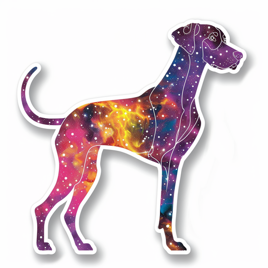 Adorable Great Dane Dog Expressive surreal Vinyl Decal Sticker for Car, Laptop, Tumbler and more # F017976