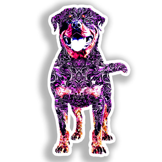 Rottweiler Dog Vinyl Decal Sticker for Car, Laptop, Tumbler and more # A018341-4" x 4"