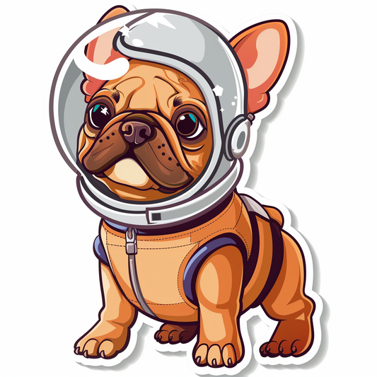 Bulldog Dog majestic Expressive surreal Vinyl Decal Sticker for Car, Laptop, Tumbler and more # F017712