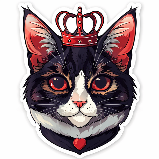 American Shorthair Cat majestic Expressive surreal Vinyl Decal Sticker for Car, Laptop, Tumbler and more # F019800-4" x 4"