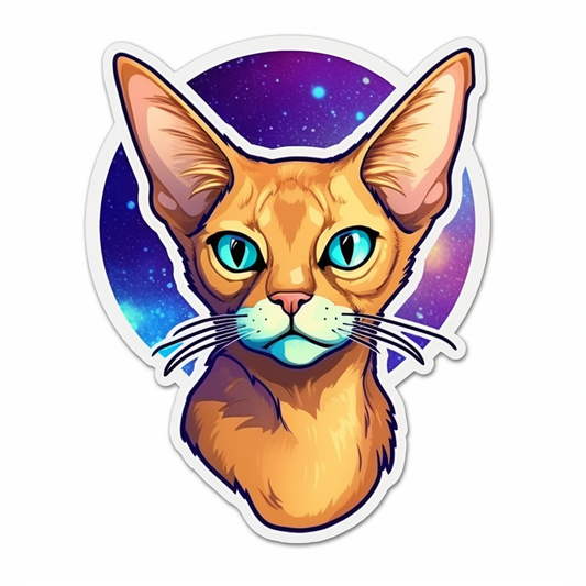 Abyssinian Cat Vinyl Decal Sticker for Car, Laptop, Tumbler and more # 0010080