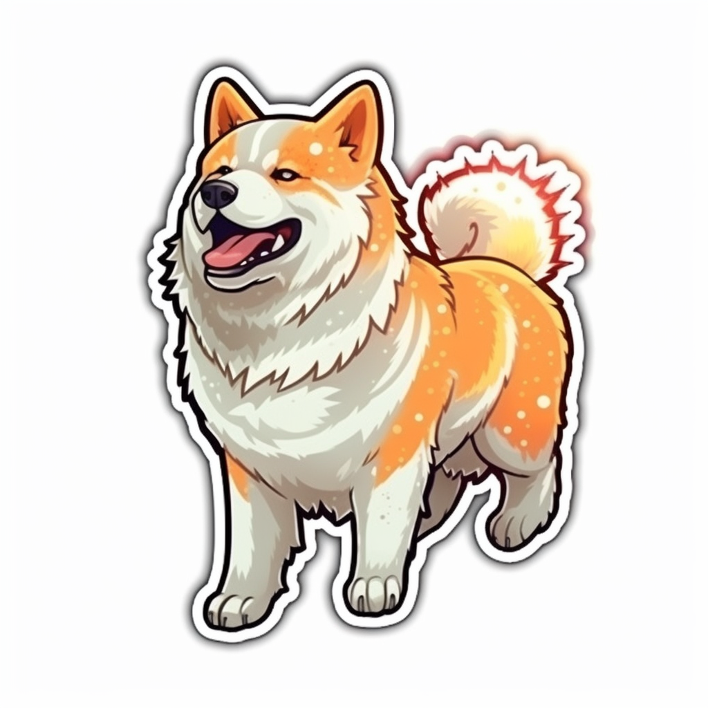 Akita Akita Dog Vinyl Decal Sticker for Car, Laptop, Tumbler and more # 009735