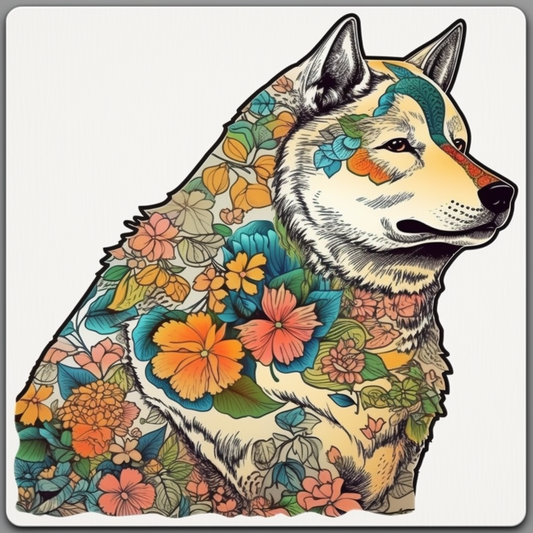 Akita Akita Dog Vinyl Decal Sticker for Car, Laptop, Tumbler and more # 009728