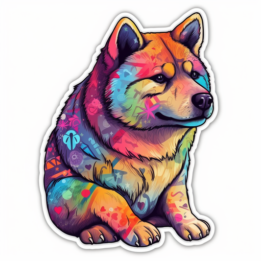 Akita Akita Dog Vinyl Decal Sticker for Car, Laptop, Tumbler and more # 009730