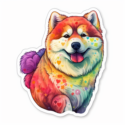 Akita Akita Dog Vinyl Decal Sticker for Car, Laptop, Tumbler and more # 009726