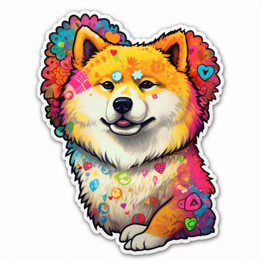 Akita Akita Dog Vinyl Decal Sticker for Car, Laptop, Tumbler and more # 009751
