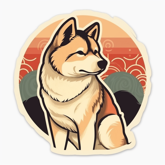 Akita Akita Dog Vinyl Decal Sticker for Car, Laptop, Tumbler and more # 009714