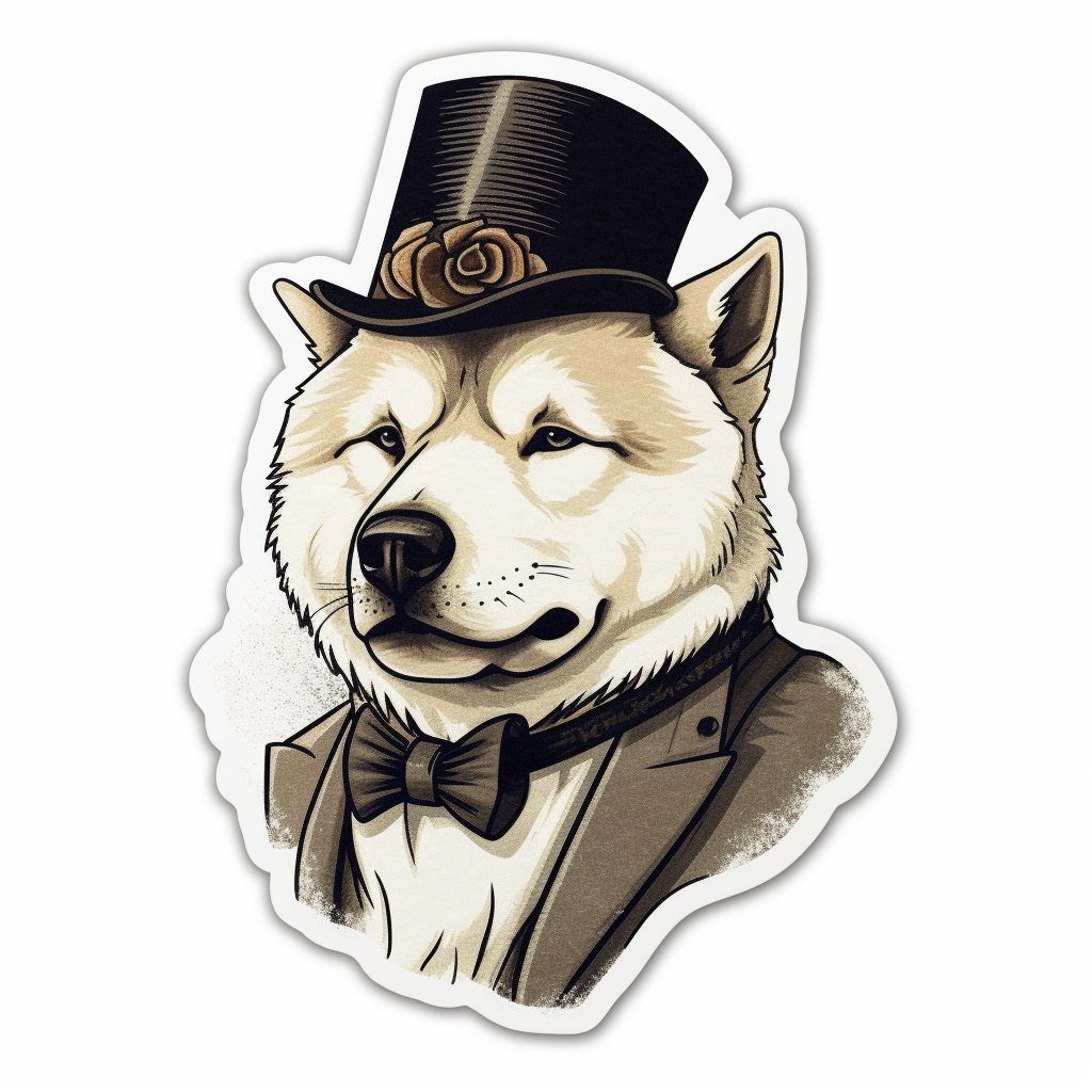 Akita Akita Dog Vinyl Decal Sticker for Car, Laptop, Tumbler and more # 009722