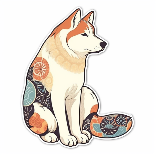 Akita Akita Dog Vinyl Decal Sticker for Car, Laptop, Tumbler and more # 009745