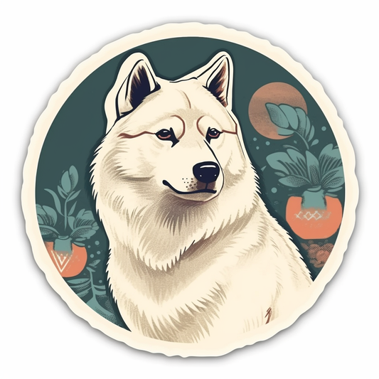 Akita Akita Dog Vinyl Decal Sticker for Car, Laptop, Tumbler and more # 009757