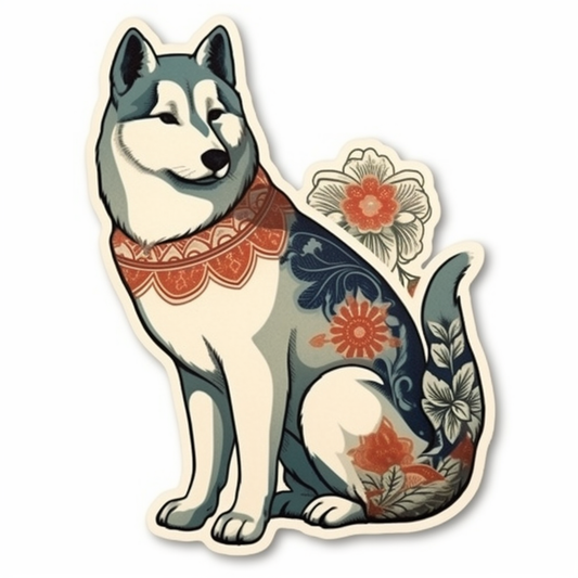 Akita Akita Dog Vinyl Decal Sticker for Car, Laptop, Tumbler and more # 009750