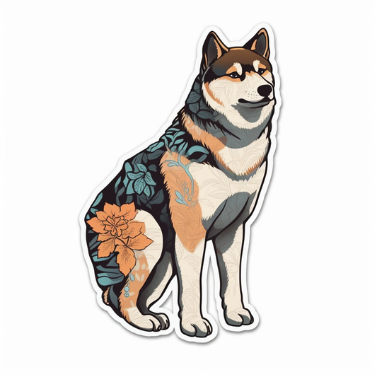 Akita Akita Dog Vinyl Decal Sticker for Car, Laptop, Tumbler and more # 009716