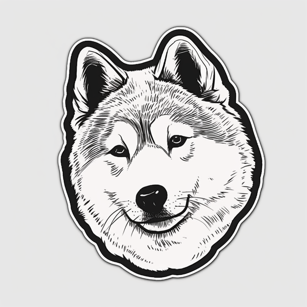 Akita Akita Dog Vinyl Decal Sticker for Car, Laptop, Tumbler and more # 009729