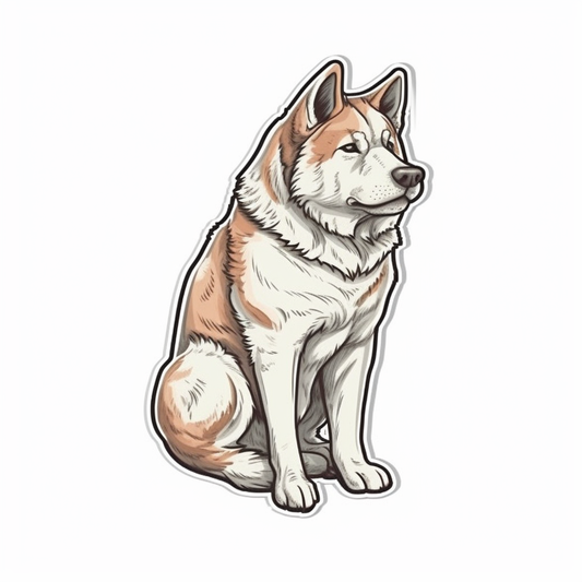 Akita Akita Dog Vinyl Decal Sticker for Car, Laptop, Tumbler and more # 009746