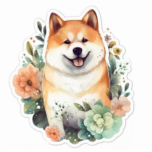 Akita Akita Dog Vinyl Decal Sticker for Car, Laptop, Tumbler and more # 009691