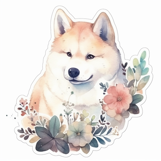 Akita Akita Dog Vinyl Decal Sticker for Car, Laptop, Tumbler and more # 009752