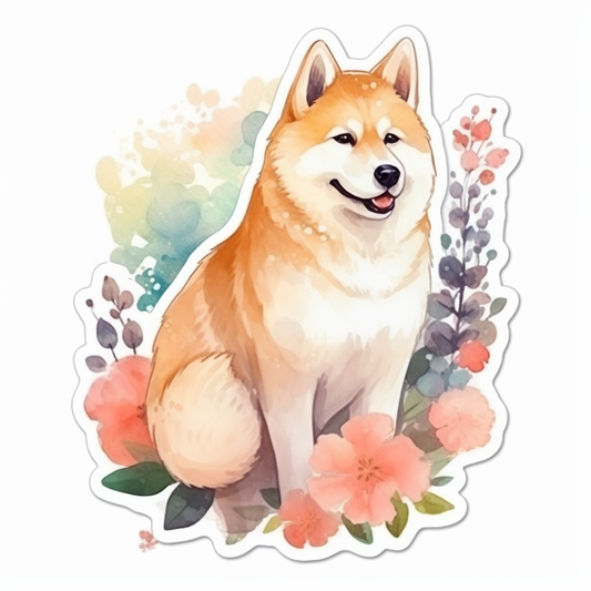 Akita Akita Dog Vinyl Decal Sticker for Car, Laptop, Tumbler and more # 009709