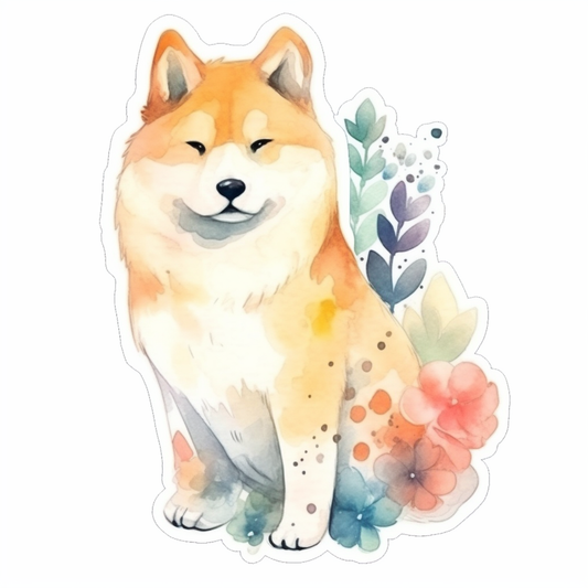 Akita Akita Dog Vinyl Decal Sticker for Car, Laptop, Tumbler and more # 009702