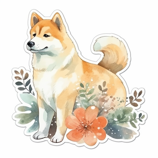 Akita Akita Dog Vinyl Decal Sticker for Car, Laptop, Tumbler and more # 009711