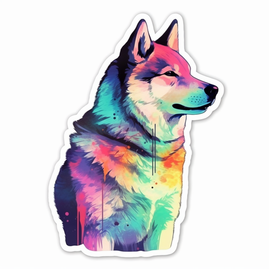 Akita Akita Dog Vinyl Decal Sticker for Car, Laptop, Tumbler and more # 009725