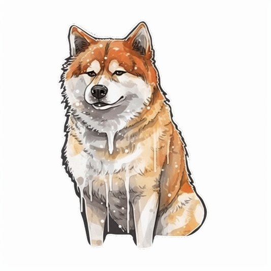 Akita Akita Dog Vinyl Decal Sticker for Car, Laptop, Tumbler and more # 009731