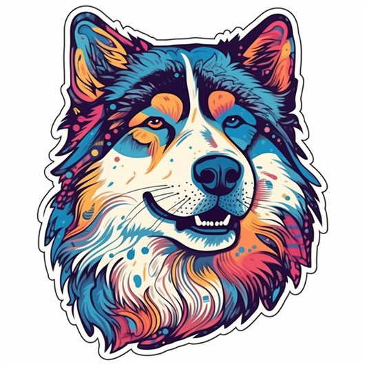 Alaskan Malamute Alaskan Malamute Dog Vinyl Decal Sticker for Car, Laptop, Tumbler and more # 009456