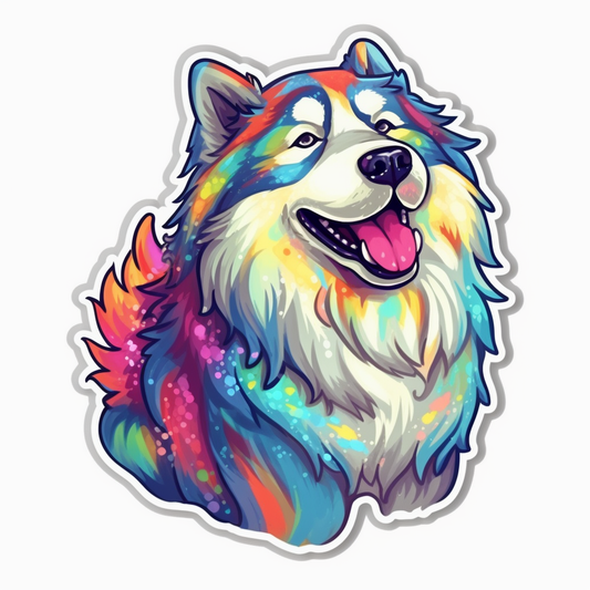 Alaskan Malamute Alaskan Malamute Dog Vinyl Decal Sticker for Car, Laptop, Tumbler and more # 009349