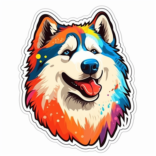 Alaskan Malamute Alaskan Malamute Dog Vinyl Decal Sticker for Car, Laptop, Tumbler and more # 009450