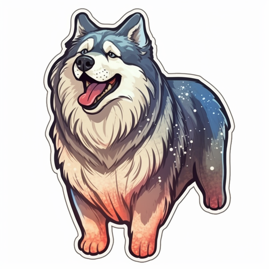 Alaskan Malamute Alaskan Malamute Dog Vinyl Decal Sticker for Car, Laptop, Tumbler and more # 009346