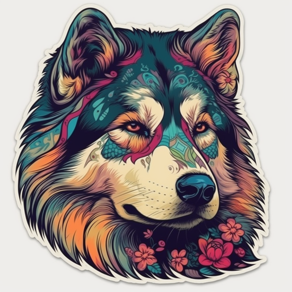 Alaskan Malamute Alaskan Malamute Dog Vinyl Decal Sticker for Car, Laptop, Tumbler and more # 009448