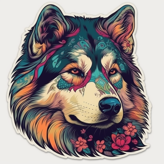 Alaskan Malamute Alaskan Malamute Dog Vinyl Decal Sticker for Car, Laptop, Tumbler and more # 009448