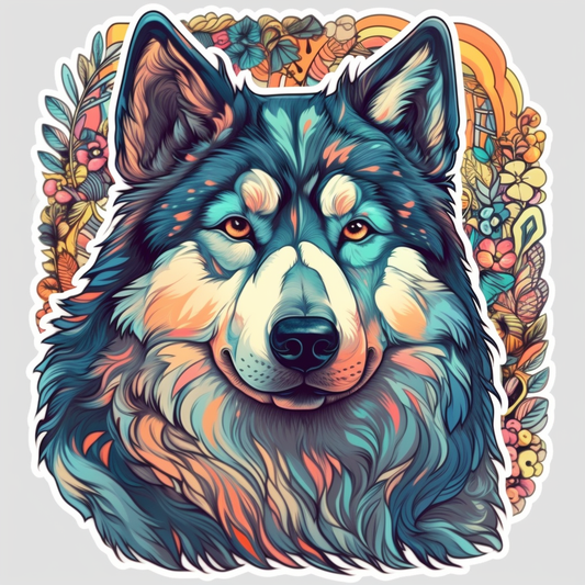 Alaskan Malamute Alaskan Malamute Dog Vinyl Decal Sticker for Car, Laptop, Tumbler and more # 009435