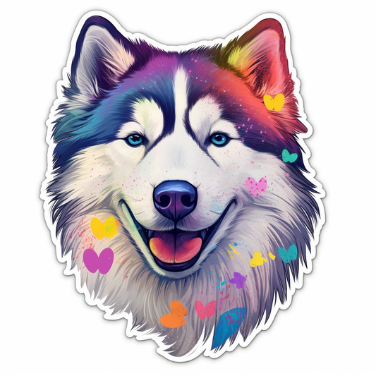 Alaskan Malamute Alaskan Malamute Dog Vinyl Decal Sticker for Car, Laptop, Tumbler and more # 009440