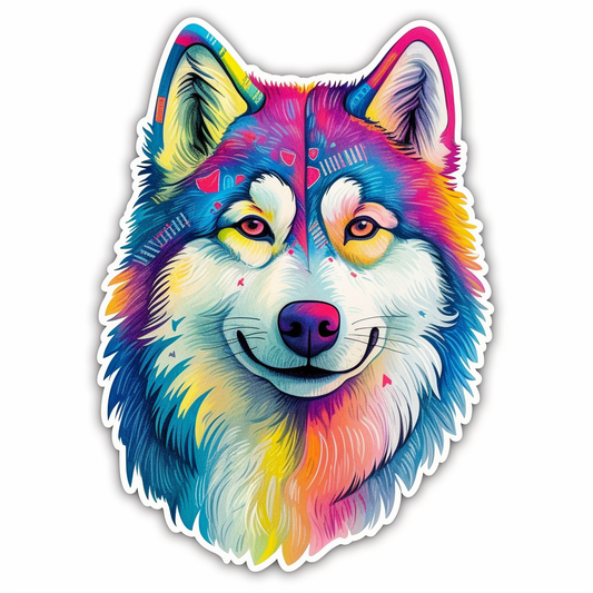Alaskan Malamute Alaskan Malamute Dog Vinyl Decal Sticker for Car, Laptop, Tumbler and more # 009444